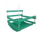 Balanço Gangorra Infantil Madeira 35x35 Verde Suporta 80 Kg.