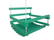 Balanço gangorra infantil madeira 35x35 Verde suporta 80 kg