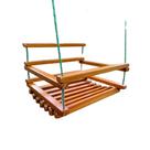 Balanço Gangorra Infantil Madeira Verniz 35x35 Suporta 80 Kg.