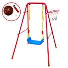 Balanço Playground Infantil Com Cesta Basquete BW252