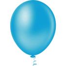 Balão 16 Polegadas Liso Azul Pacote com 12 Unidades