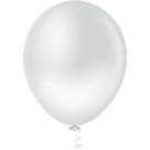 Balão 16 Polegadas Liso Branco Pacote com 12 Unidades