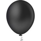 Balão 16 Polegadas Liso Preto Pacote com 12 Unidades