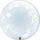 balao 24 Deco Bubble Estrelas Elegantes 42671 - Qualatex