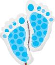 Balao 35 shape pes de bebe azul 25851 Balao 35 shape pes de bebe azul 25851