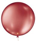 Balao 5 metallic balloon c/25 vermelho sao roque