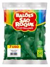 Balao 7 liso verde bandeira pct 50 un sao roque
