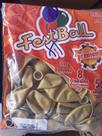 Balao 8 redondo fest bal metal ouro - DelRei ind artefatos latex