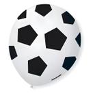 Balão Bexiga Bola de Futebol Jogo 25un 9" Festa Aniversário