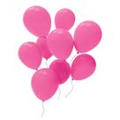 Balão Bexiga Redondo Liso Rosa N9 50 Unidades