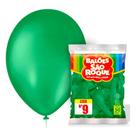 Balão Bexiga São Roque Liso 9 Polegadas Redonda C/50 Verde Bandeira 1081412950