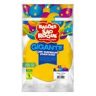 Balão Bexiga São Roque Liso Gigante Amarelo Citrino 125105801