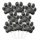 Balão BIEUFBJI em forma de pata de cachorro Mylar, 8 unidades para decoração de festas