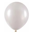 Balão Branco de Látex Metalizado - 9 Polegadas - 50 Unidades Balão Branco de Látex Metalizado - 9 Polegadas - 50 Unidades