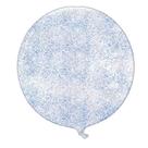Balão Bubble Transparente com Glitter Azul - 11" 26cm - 1 unidade - PartiuFesta - Rizzo
