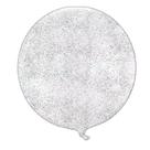 Balão Bubble Transparente com Glitter Prata - 18" 45cm - 01 Unidade - Partiufesta - Rizzo