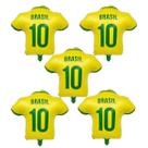 Balão Camisa Do Brasil Inflável Copa do Mundo 5 Unidades