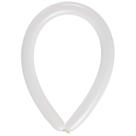 Balão Canudo Branco - 2 x 60 polegadas - 50 Unidades