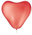 Balao coracao 6 c/50 vermelho quente sao roque