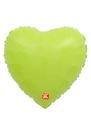 Balão coração metálico verde N18