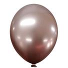 Balão Cromado Alumínio Rose Gold - 9 Polegadas - 25 Unidades Balão Cromado Alumínio Rose Gold - 9 Polegadas - 25 Unidades