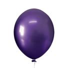 Balão Cromado Alumínio Violeta nº5 12cm - 25 Unidades - Happy Day