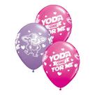 Balão de Festa Látex Liso Decorado - Star Wars:Yoda One For Me! - 11" 27cm - 25 unidades - Qualatex Outlet - Rizzo Balão de Festa Látex Liso Decorado - Star Wars:Yoda One For Me! - 11" 27cm - 25 unidades - Qualatex Outlet - Rizzo