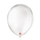 Balão de Festa Látex Liso - Transparente - 50 Unidades - Balões São Roque