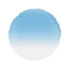 Balão de Festa Metalizado 20" 50cm - Redondo Gradient Azul Baby - 01 Unidade - Flexmetal - Rizzo Balões
