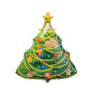 Balão de Festa Metalizado 3D 19" 48cm - Arvore de Natal - 1 unidade - Balões São Roque - Rizzo