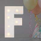 Balão de mosaico Marquee Light Up Letters de 2 pés F para decoração de festas