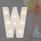 Balão de mosaico Marquee Light Up Letters de 2 pés W para decoração de festas