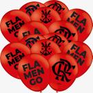 Balão Flamengo Vermelho Especial Látex Premium 9 Polegadas Kit 25 Bexigas Oficial