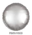 BALAO FOSCO BOLA - 18" - 45 CM- PRATA - 1 unidade