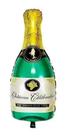 Balao Garrafa de Champagne Verde Pequeno - Decoração de Festas