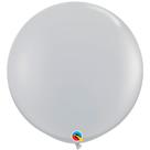 Balão Gigante de Festa em Látex 3ft (90 cm) - Gray (Cinza) - 2 unidades - Qualatex - Rizzo