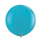 Balão Gigante de Festa em Latex 3ft (90cm) - Tropical Teal (Azul Tropical) - 2 unidades - Qualatex - Rizzo