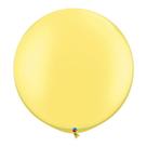 Balão Gigante de Festa Pearl (Perolado) 3ft (90 cm) - Lemon Chiffon (Limão Chiffon) - 2 Unidades - Qualatex - Rizzo