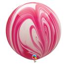 Balão Gigante Decorado 3ft (90 cm) - Red Orange Superagate (Arco-íris Vermelho e Laranja) - 2 Un - Qualatex - Rizzo