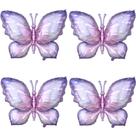 Balão GIHOO Purple Butterfly Foil Mylar 40cm 4 peças