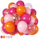 Balão Jobkoo rosa e laranja de 30 cm para festa de Halloween no outono
