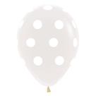 Balão Látex Poá Satin Impressão 360º R12 50 Unid Balloons