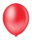 BALÃO LISO REDONDO - PIC PIC Nº 08 - VERMELHO - Pacote com 50 unidades
