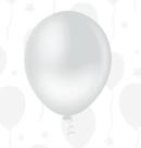 BALÃO LISO REDONDO - PIC PIC Nº 16 - BRANCO - Pacote com 12 unidades BALÃO LISO REDONDO - PIC PIC Nº 16 - BRANCO - Pacote com 12 unidades