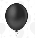 BALÃO LISO REDONDO - PIC PIC Nº 16 - PRETO - Pacote com 12 unidades BALÃO LISO REDONDO - PIC PIC Nº 16 - PRETO - Pacote com 12 unidades
