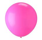 BALÃO LISO REDONDO - PIC PIC Nº16 - ROSA NEON - Pacote com 12 unidades