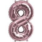 Balao Met Pratica 40cm Rose N8