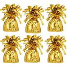 Balão metálico com pesos Chochkees, 5,5 cm, pacote com 6 (dourado)