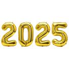 Balão Metalizado 40 Polegadas Kit 2025 - Ouro Sem Gás