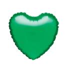 Balão Metalizado 45 cm Coração Verde para Decoração de Festas Aniversário e Eventos Un